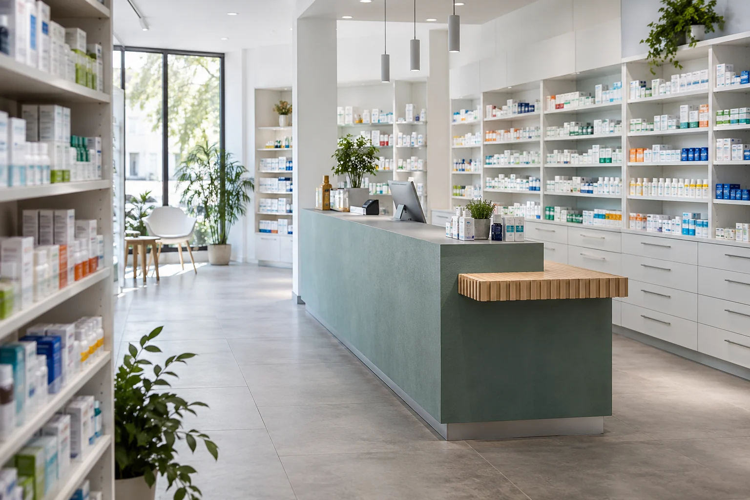 Sample image: Sales area of a pharmacy